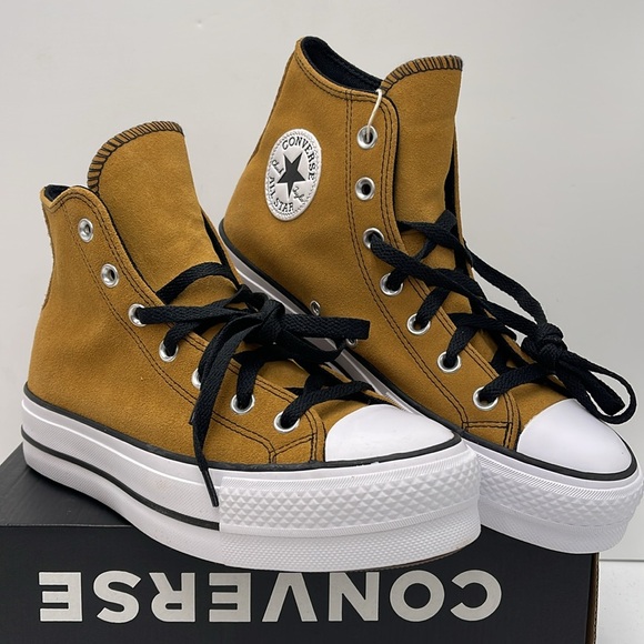 Converse WMNS CTAS LIFT HI
DARK SOBA/WHITE/BLACK A13410C Platforms Sneakers - Picture 4 of 16